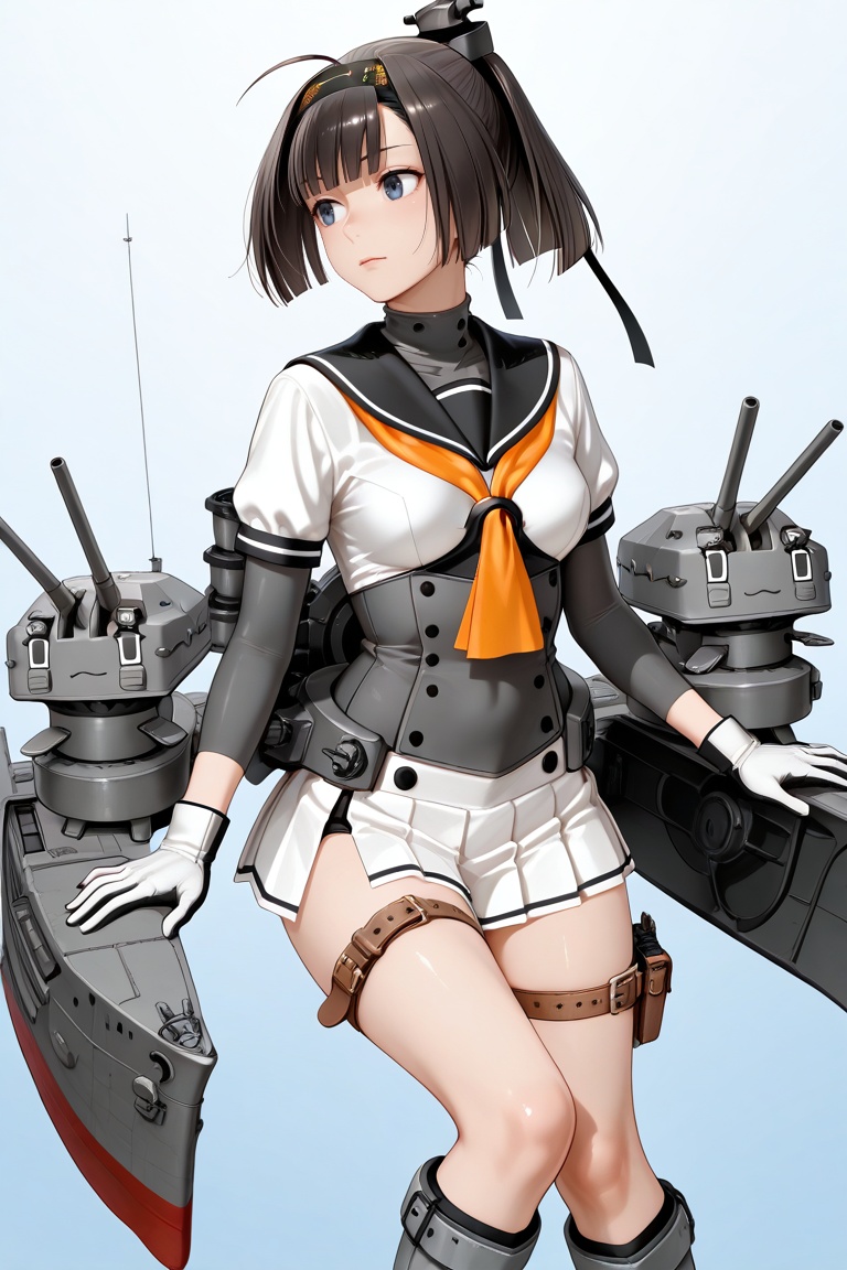 akizuki,  black hair,  blunt bangs on Tensor.Art