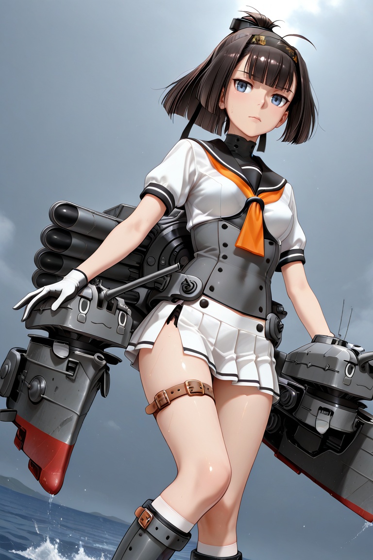 akizuki,  black hair,  blunt bangs on Tensor.Art