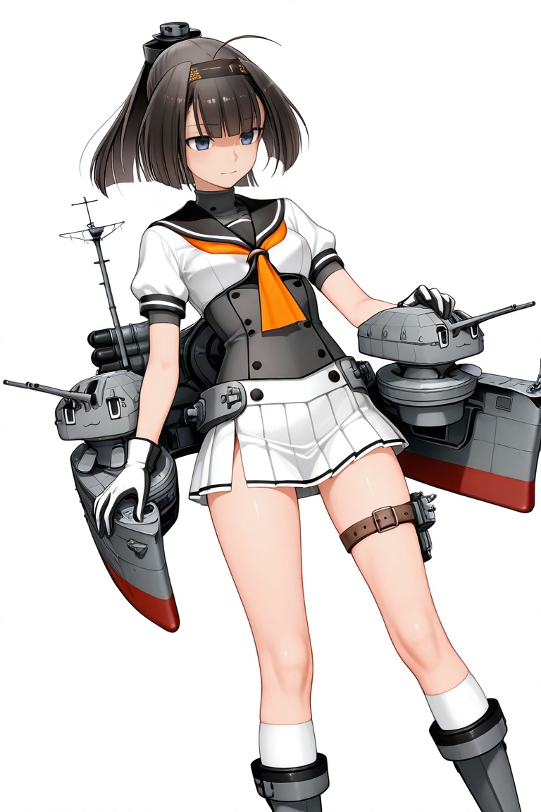 akizuki,  black hair,  blunt bangs on Tensor.Art