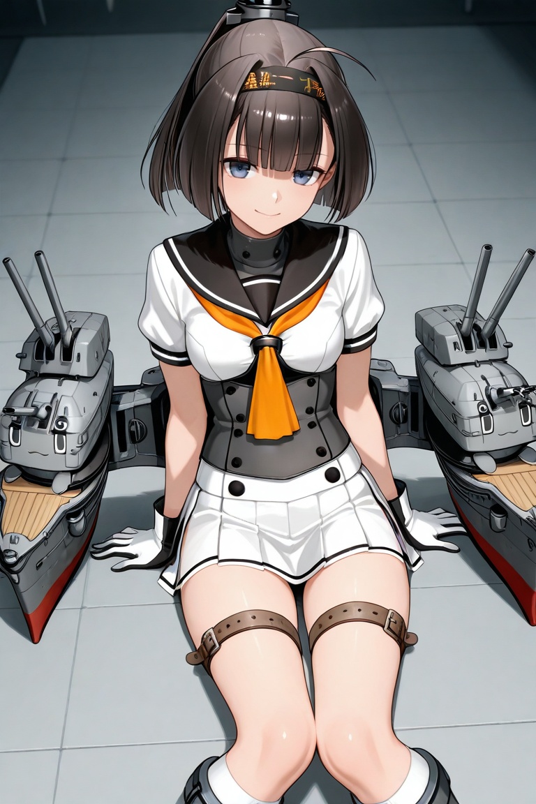 akizuki,  black hair,  blunt bangs on Tensor.Art