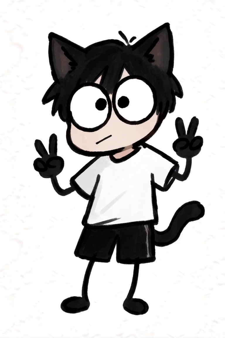 artist:xc,  stick-figure style,  bold lines on Tensor.Art