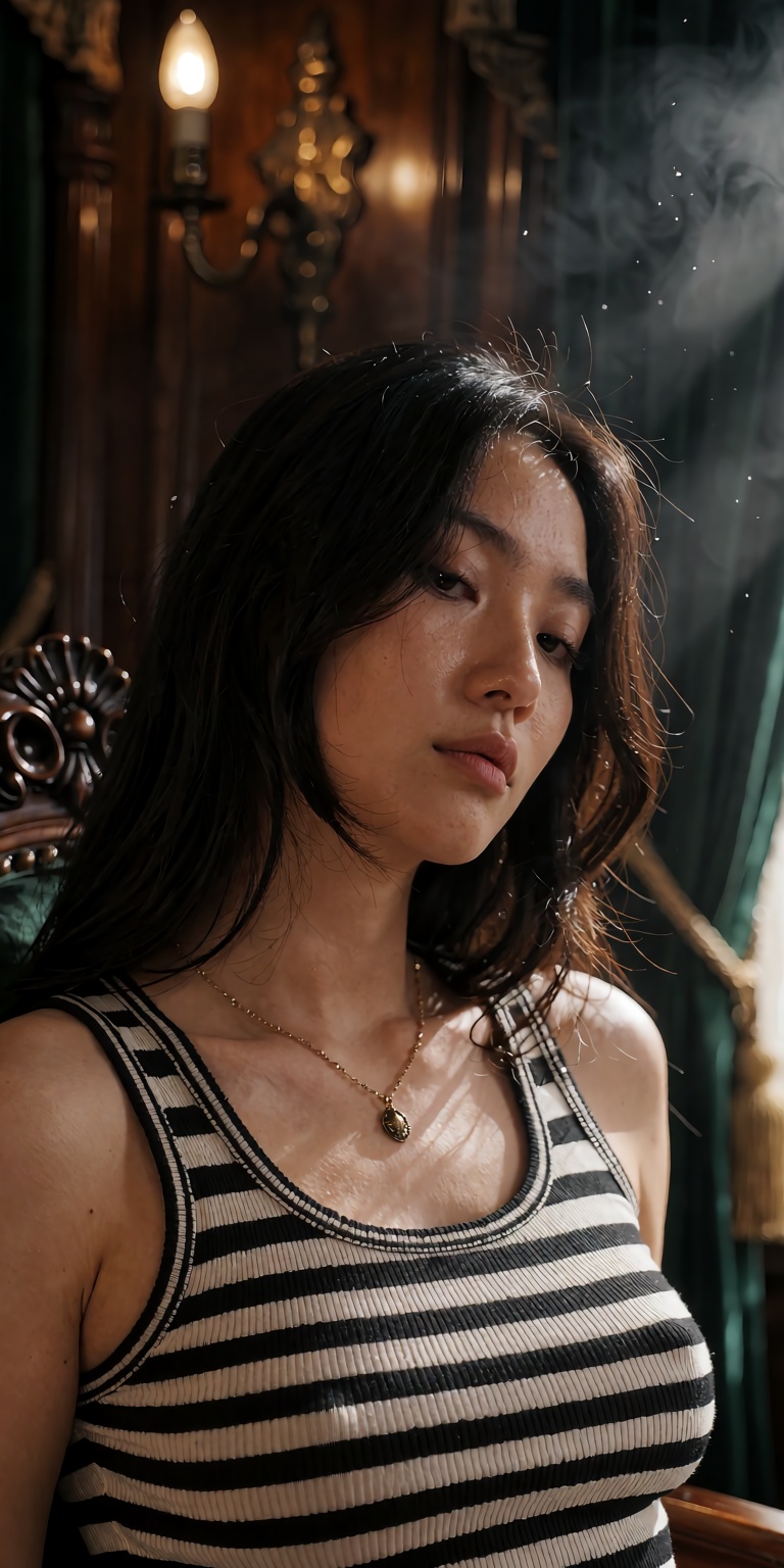 intimate dramatic low-angle three-quarter portrait,  subtle 10-degree tilt,  shot on Hasselblad 80mm f/1.4 prime lens on T...