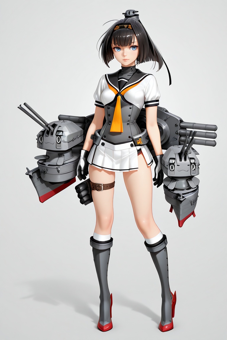 akizuki,  black hair,  blunt bangs on Tensor.Art
