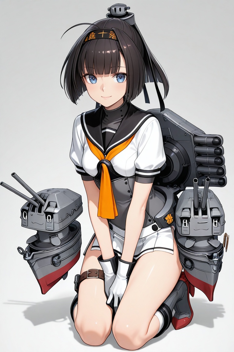 akizuki,  black hair,  blunt bangs on Tensor.Art