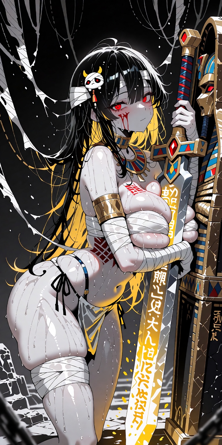 1girl,  mummy Queen,  (elegant style) on Tensor.Art
