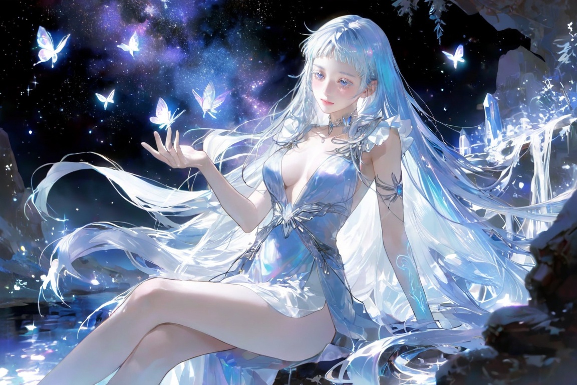 A beautiful young woman,  clear complexion,  pale on Tensor.Art