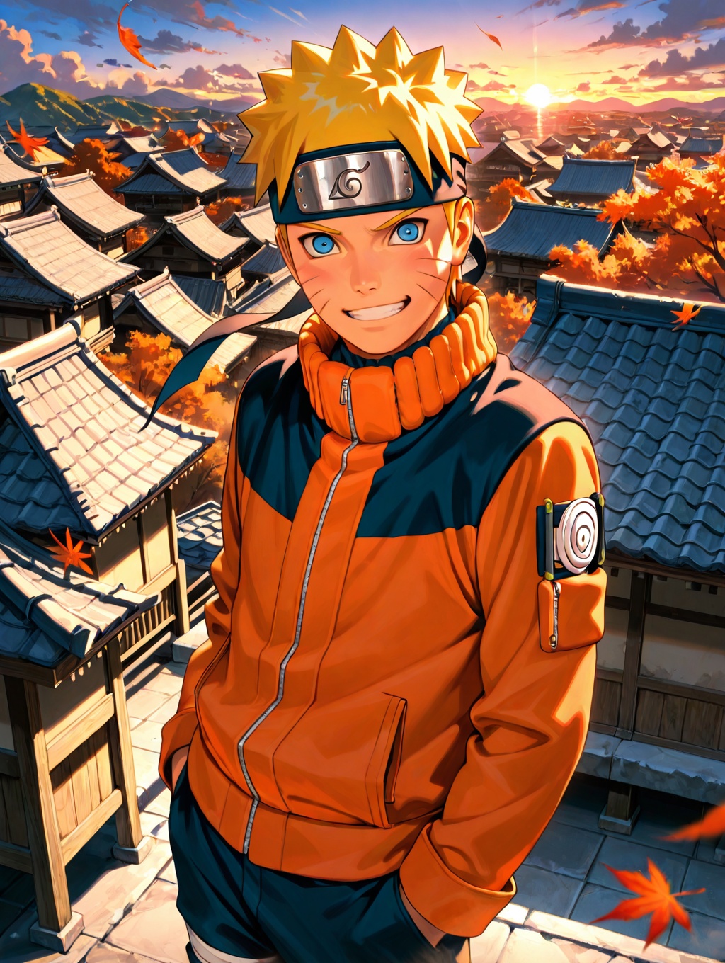 uzumaki_naruto,  1boy,  spiky blonde hair on Tensor.Art