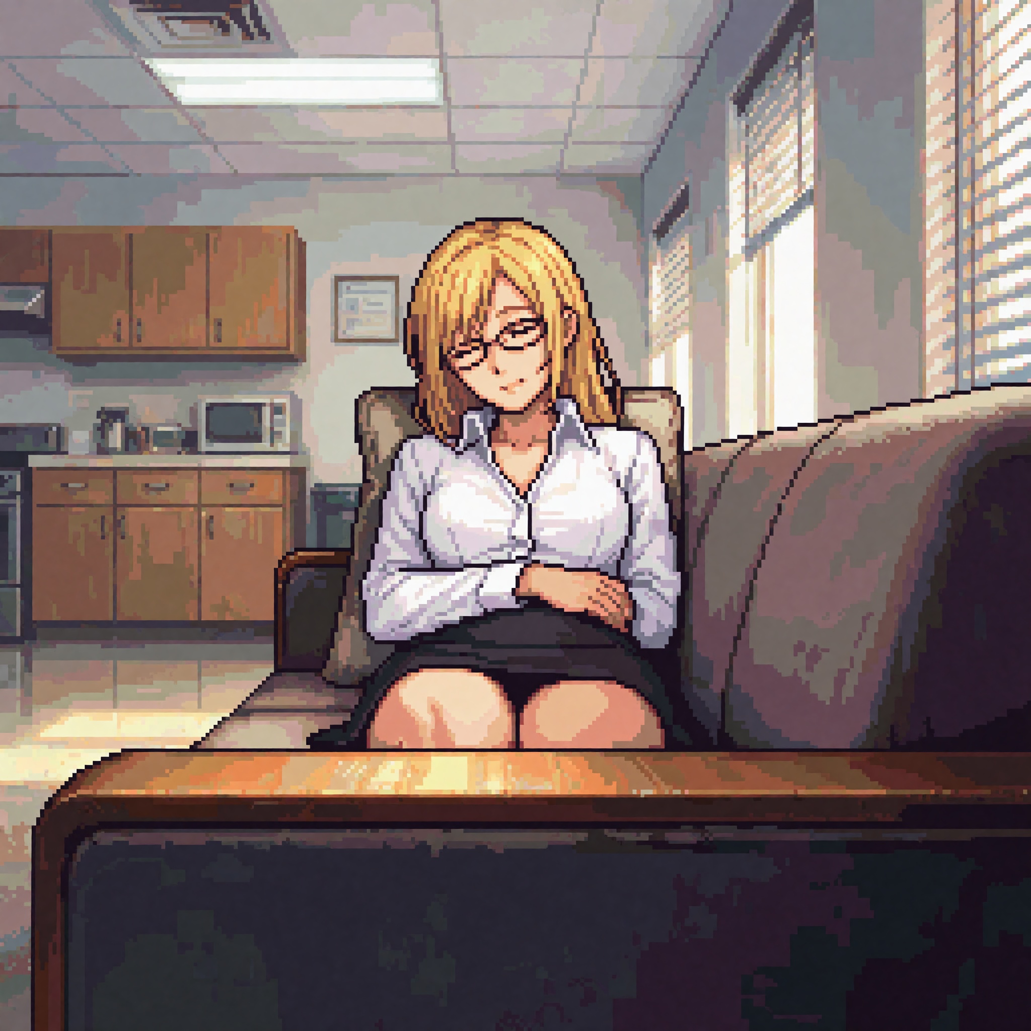 Appearance: Caitlin Warner,  a 25-year-old woman around five-one with tan skin and a small,  soft on Tensor.Art