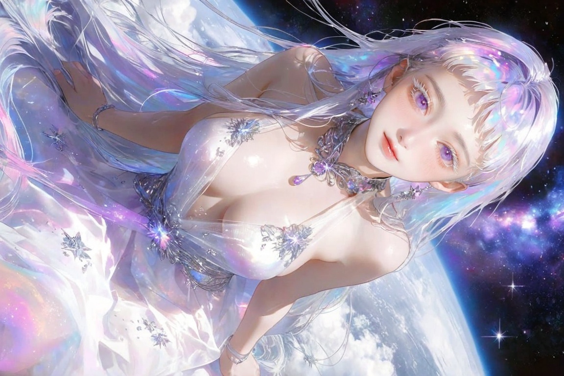 A beautiful young woman,  clear complexion,  pale on Tensor.Art