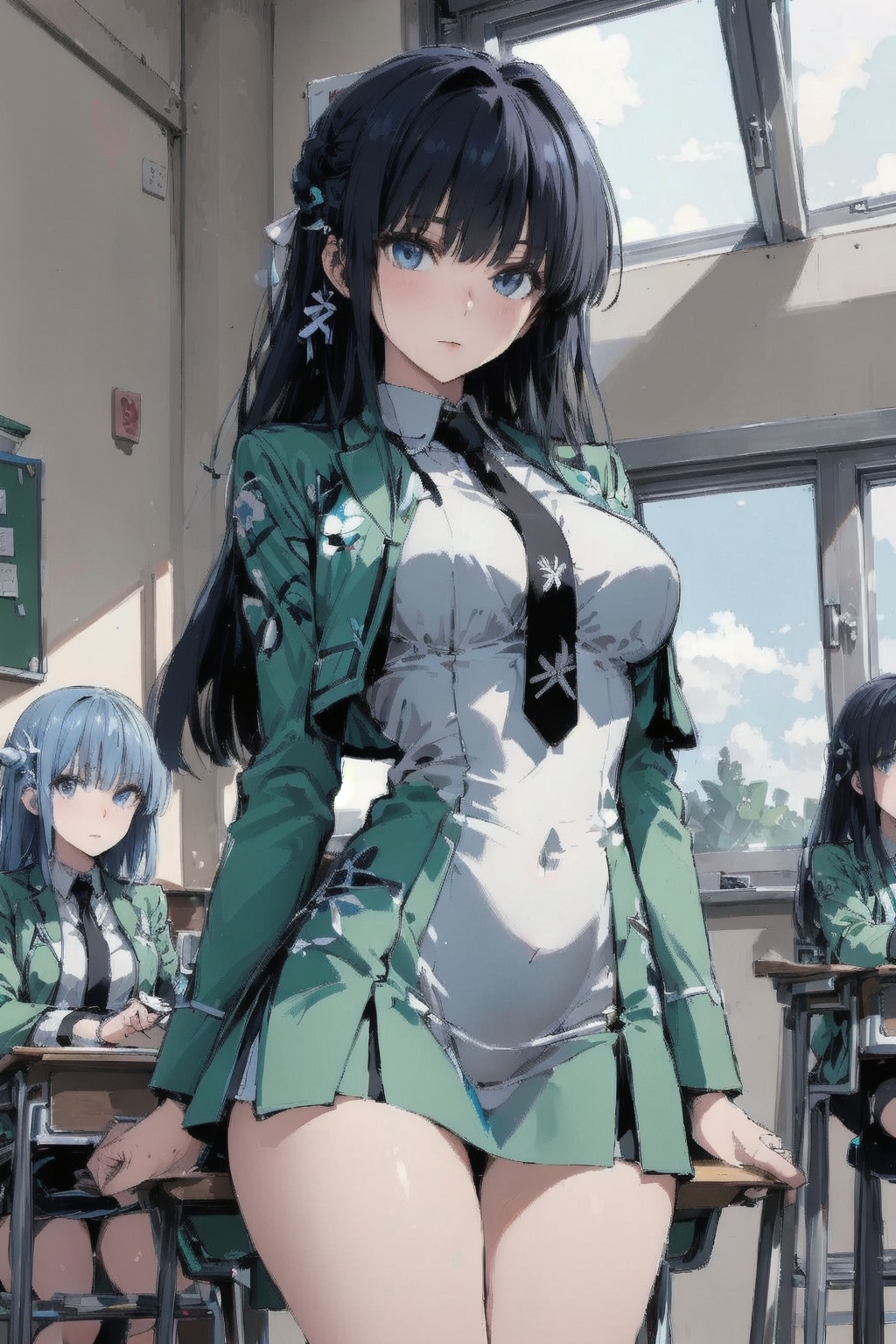 Shibya Miyuki,  One girl in the picture,  full view of body and her leg on Tensor.Art
