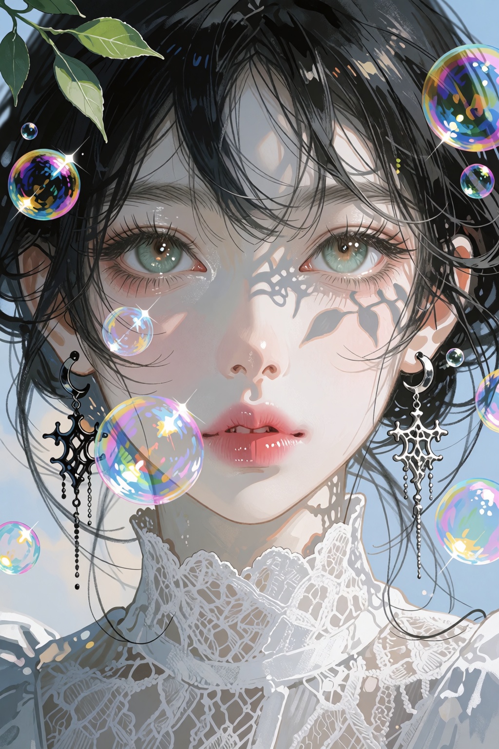 artemis_bubble_lace_face,  1girl,  solo on Tensor.Art