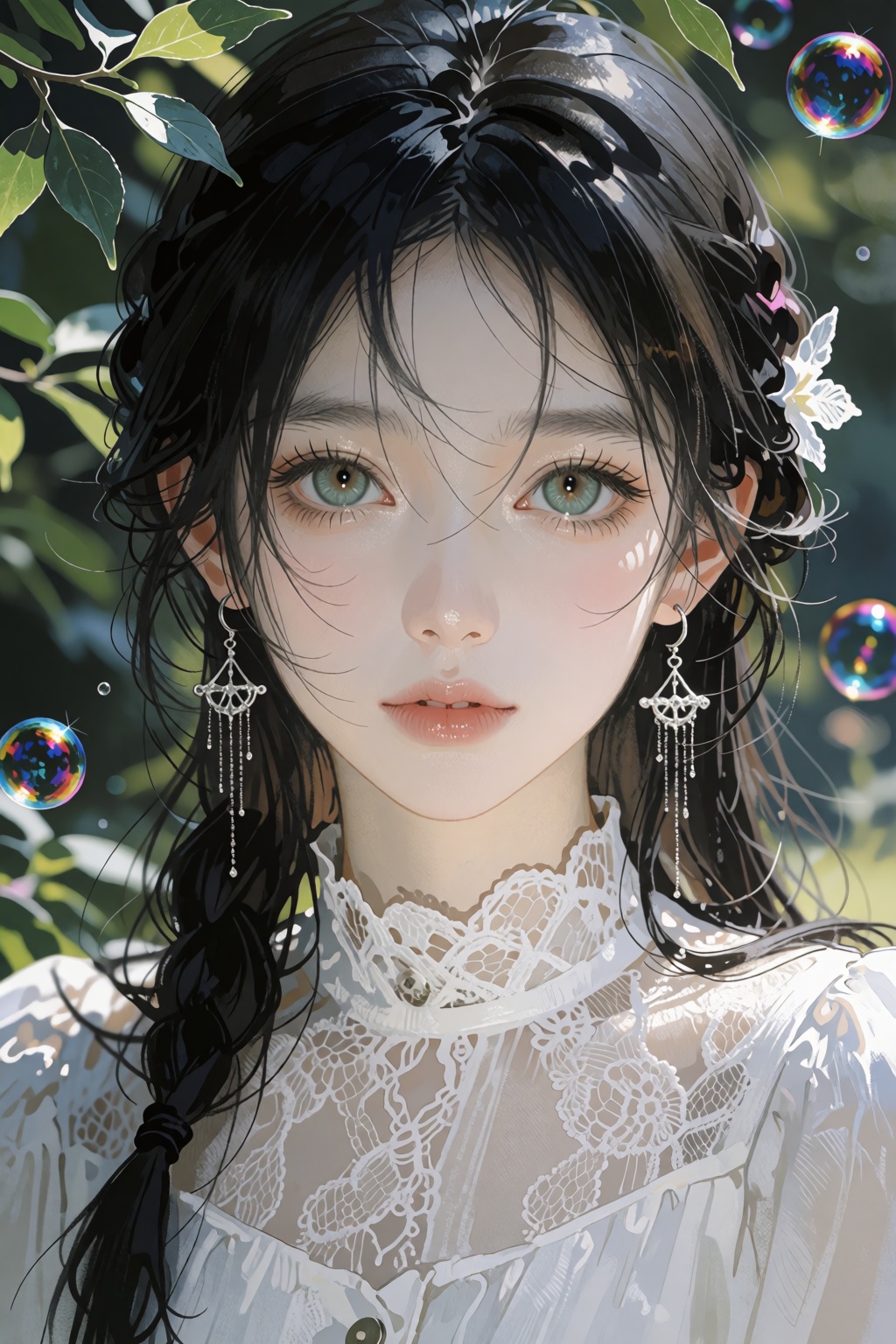 artemis_bubble_lace_face,  1girl,  solo on Tensor.Art