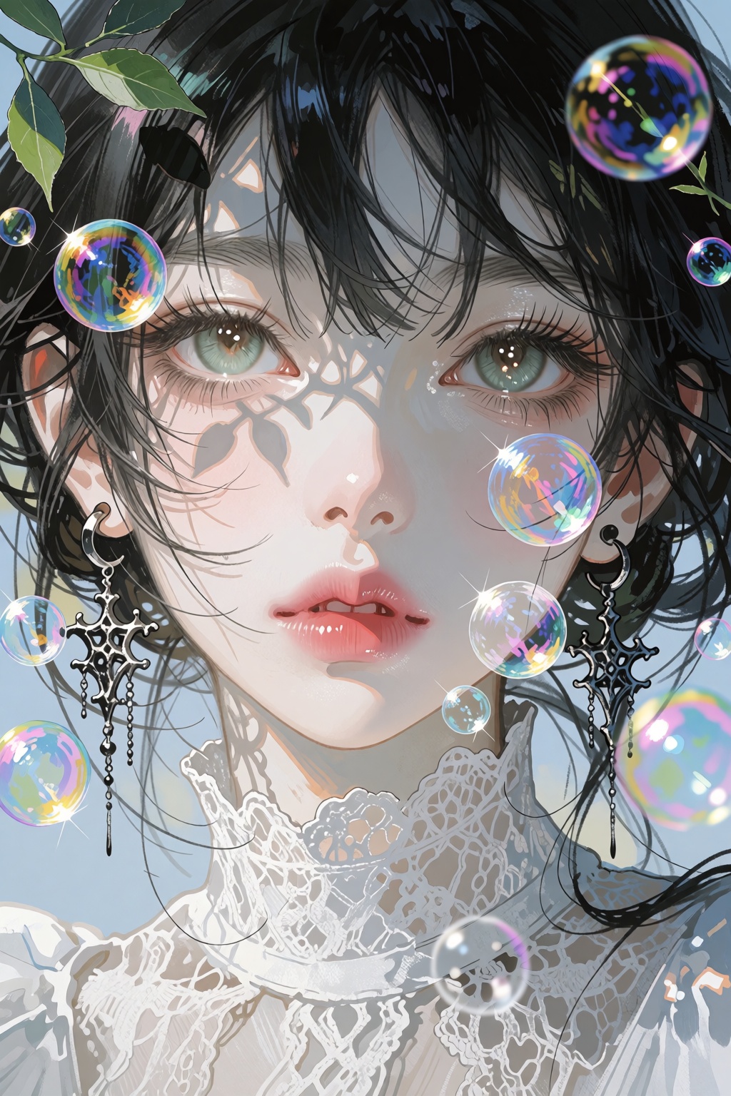 artemis_bubble_lace_face,  1girl,  solo on Tensor.Art