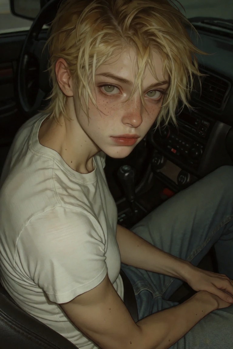 solo,  looking at viewer,  short hair on Tensor.Art