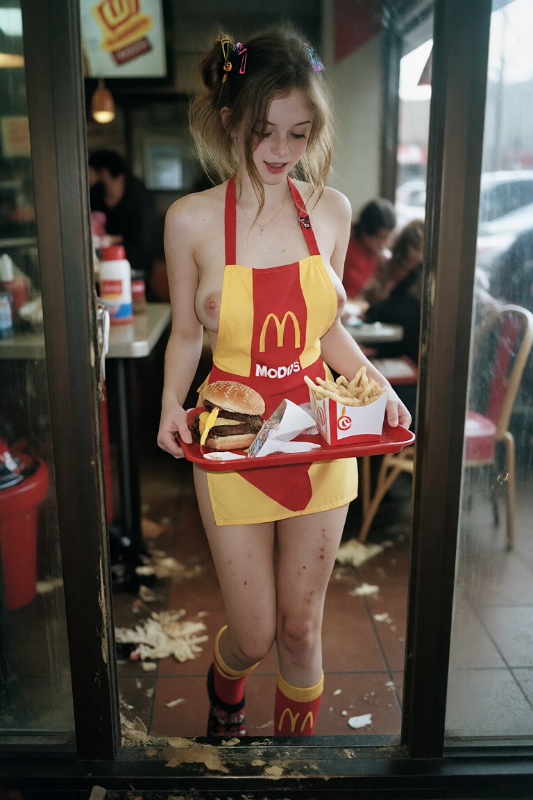 A low-resolution photo taken with an early mobile phone; the photo was taken in an *******,  candid manner. character- 1 g...