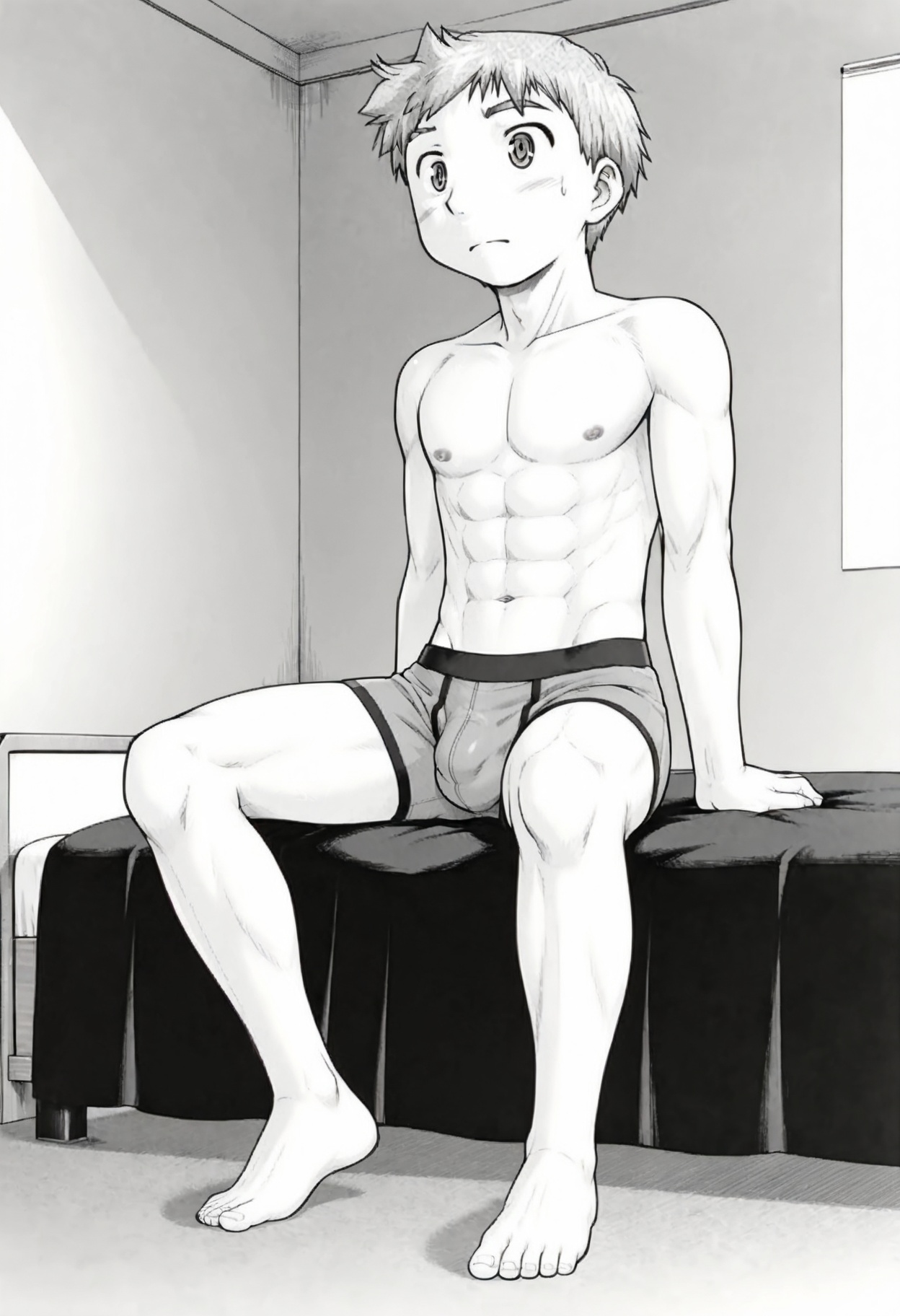 ((monochrome)),  source_anime,  official artstyle on Tensor.Art
