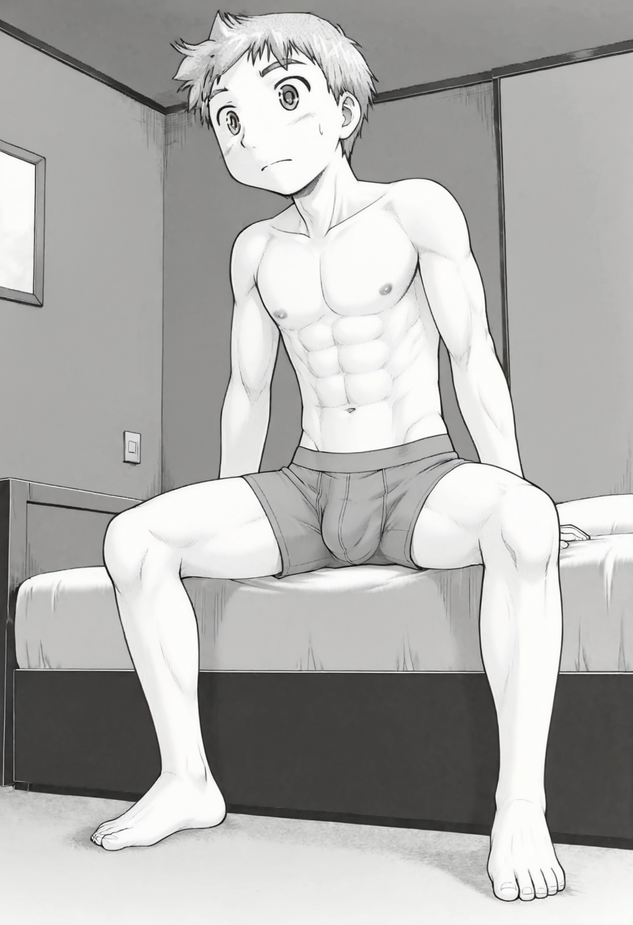 ((monochrome)),  source_anime,  official artstyle on Tensor.Art