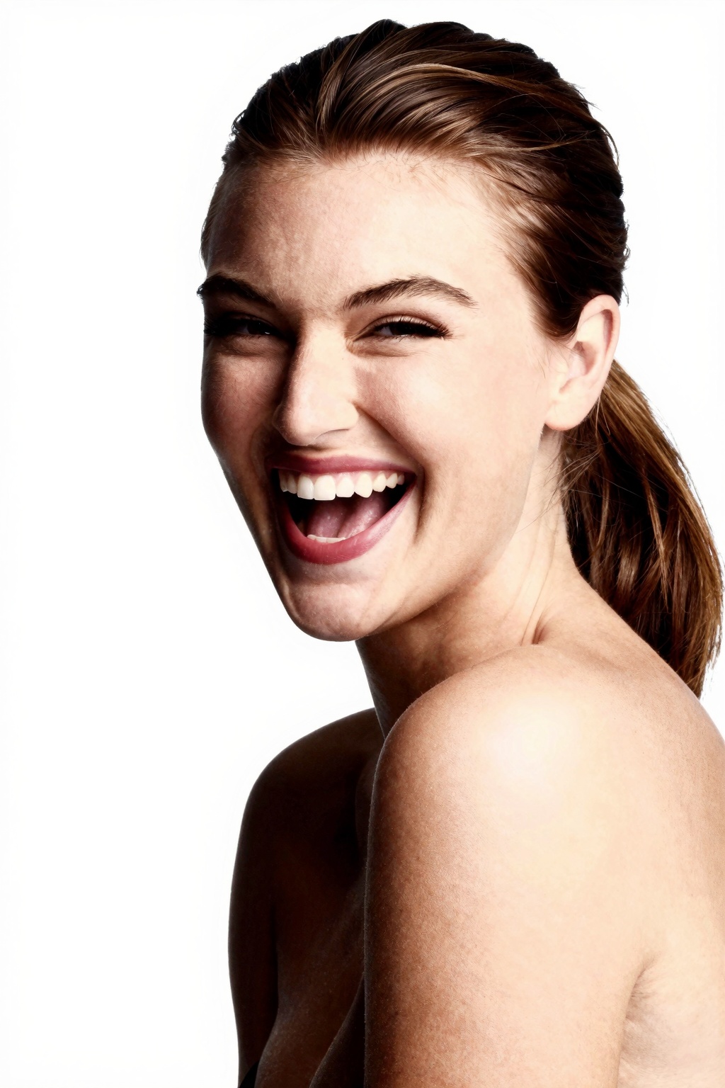 1girl,  solo,  laughing on Tensor.Art
