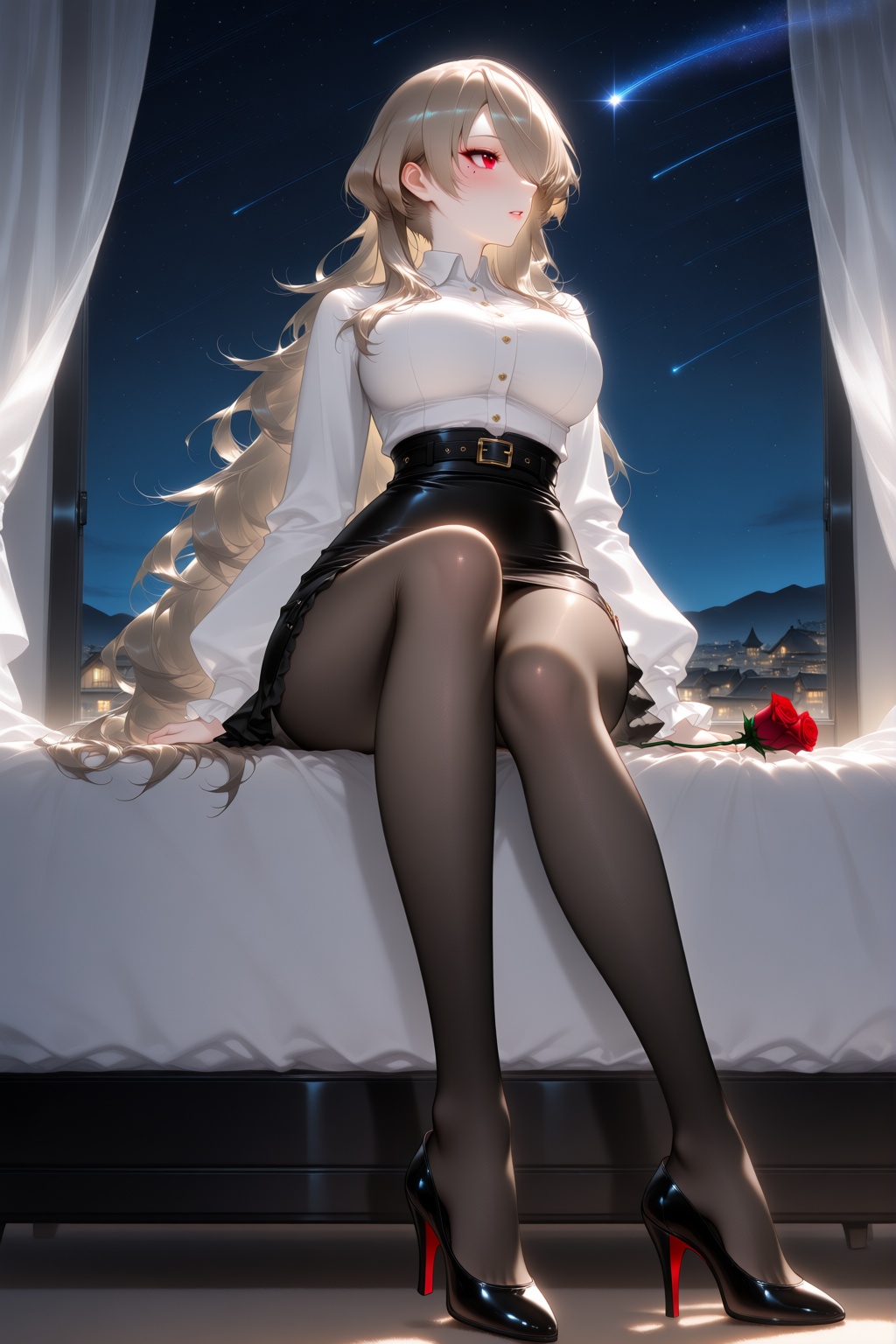 1girl,  rita rossweisse,  pantyhose on Tensor.Art