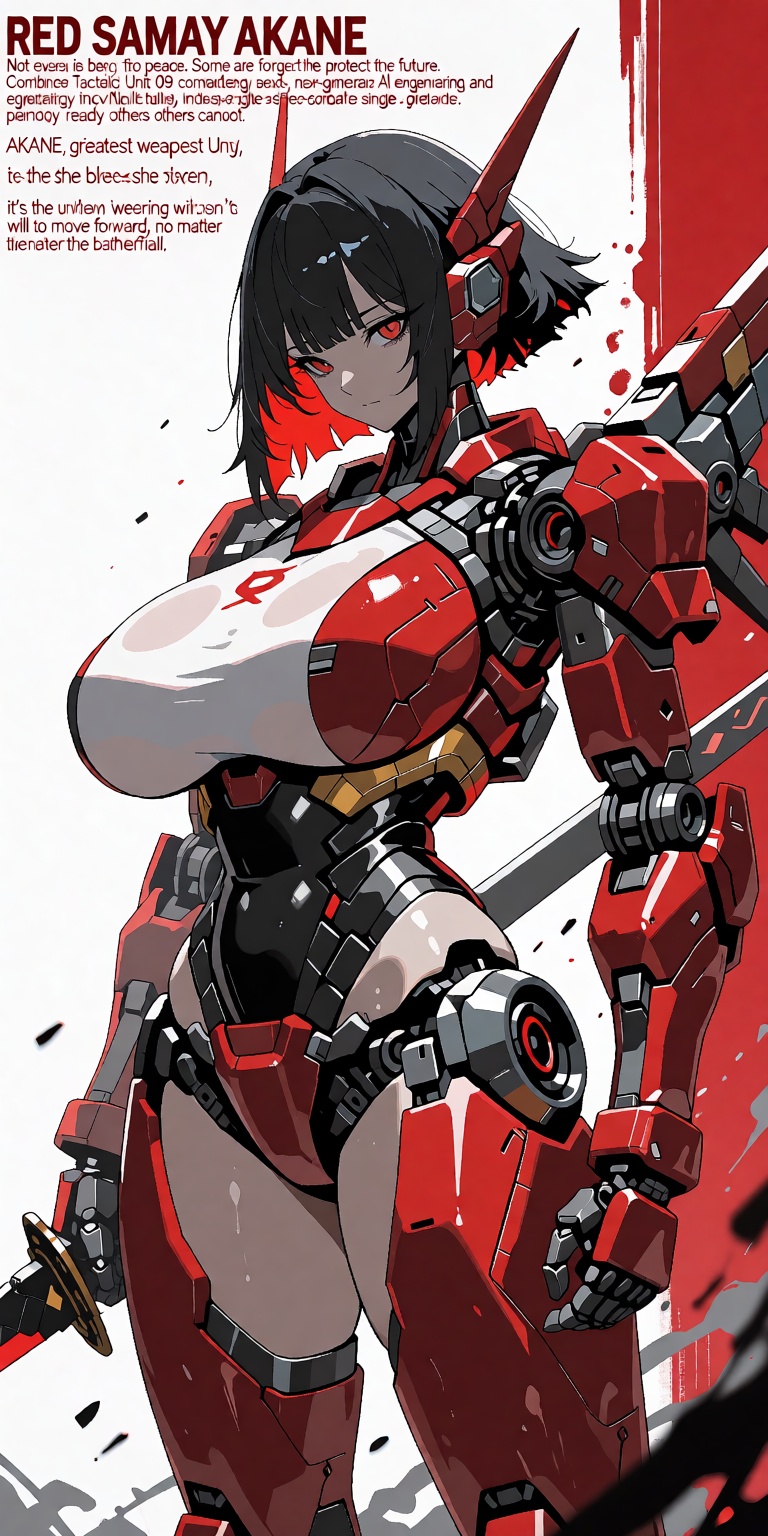 RED SAMURAI // AKANE 09 Not every warrior is born for peace. Some are forged to protect the future. AKANE,  Crimson Tactic...