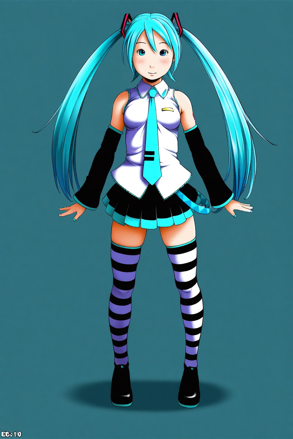 (eb110ssart),  1girl,  hatsune miku on Tensor.Art