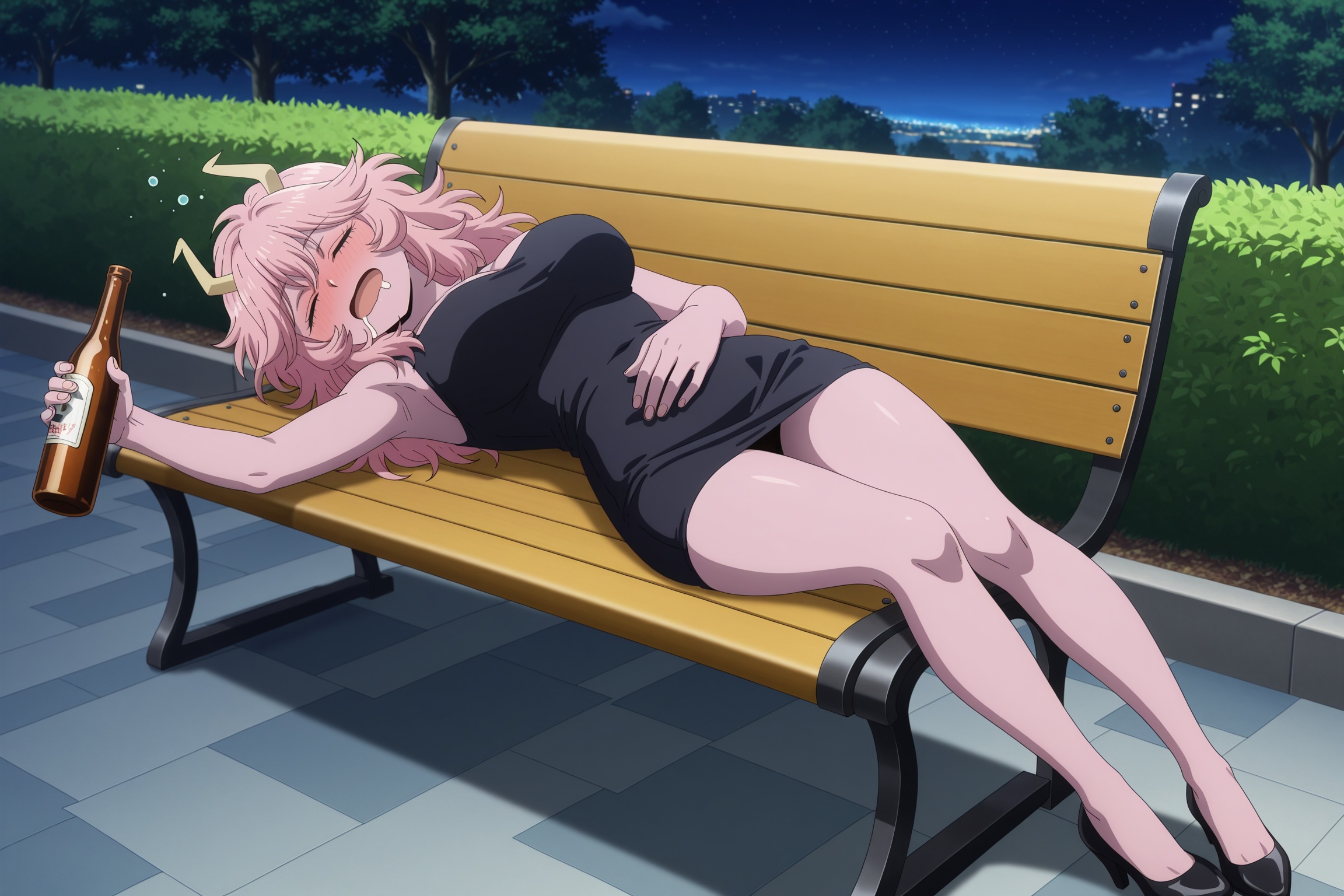 1girl,  solo,  mina ashido on Tensor.Art