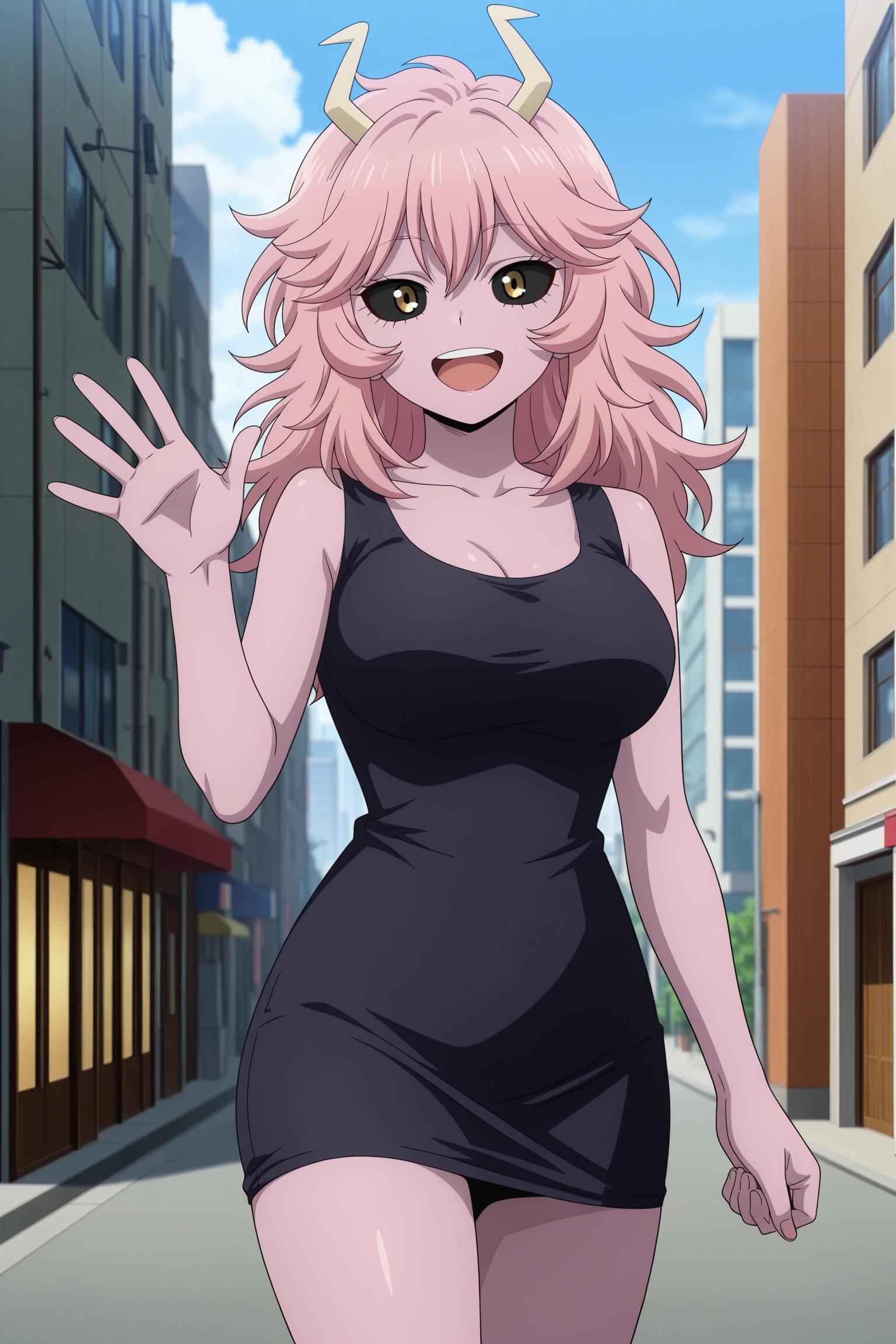 1girl,  solo,  mina ashido on Tensor.Art