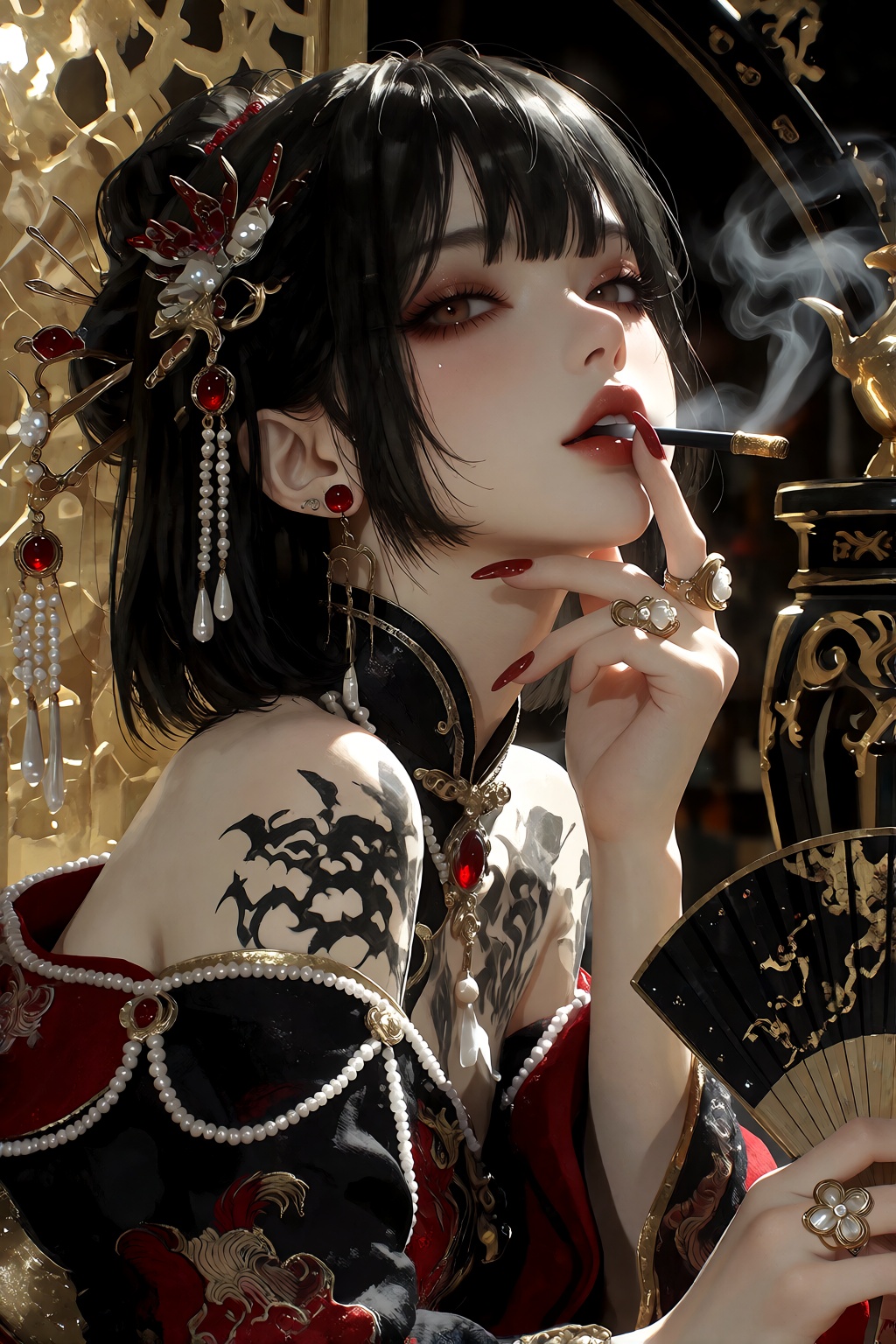 一位东亚年轻女性,  面部精致,  拥有白皙的皮肤 on Tensor.Art