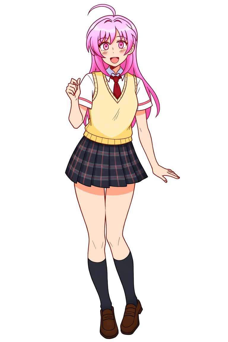 1girl,  ahoge,  black skirt on Tensor.Art