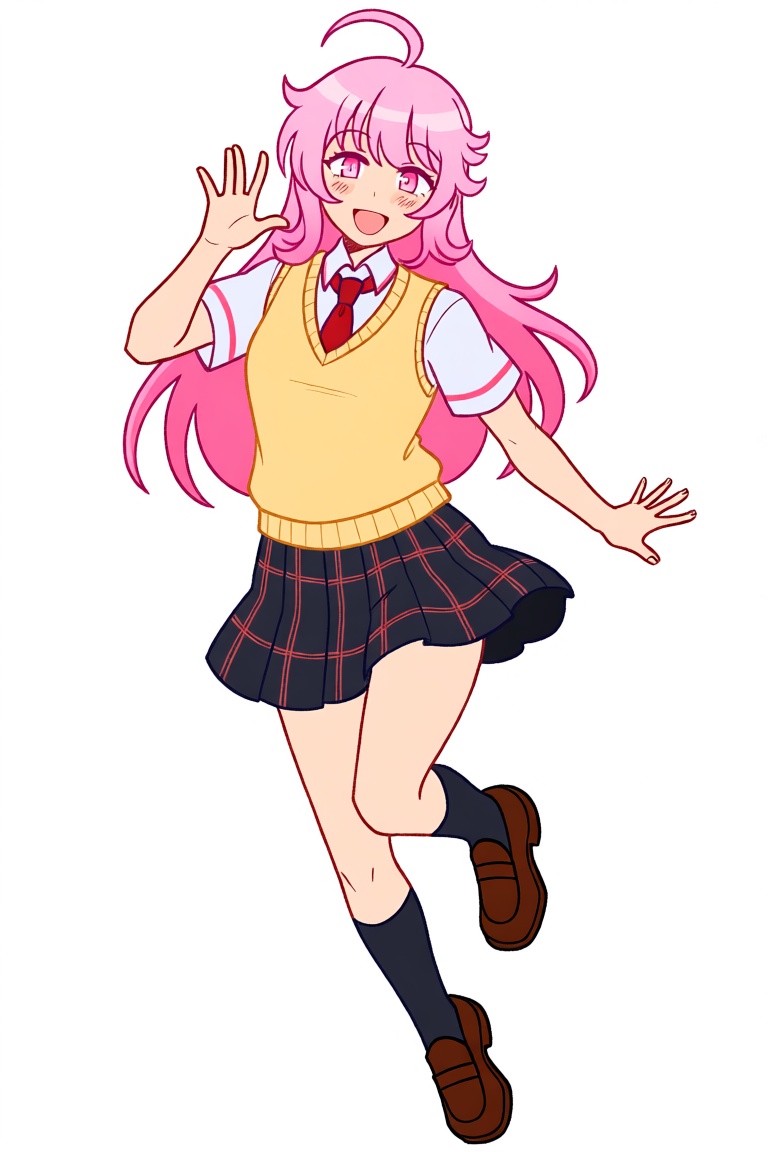1girl,  ahoge,  black skirt on Tensor.Art