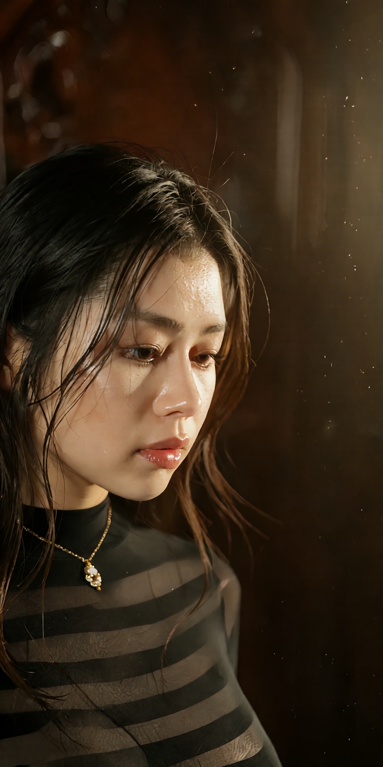 intimate dramatic low-angle three-quarter portrait,  subtle 10-degree tilt,  shot on Hasselblad 80mm f/1.4 prime lens on T...