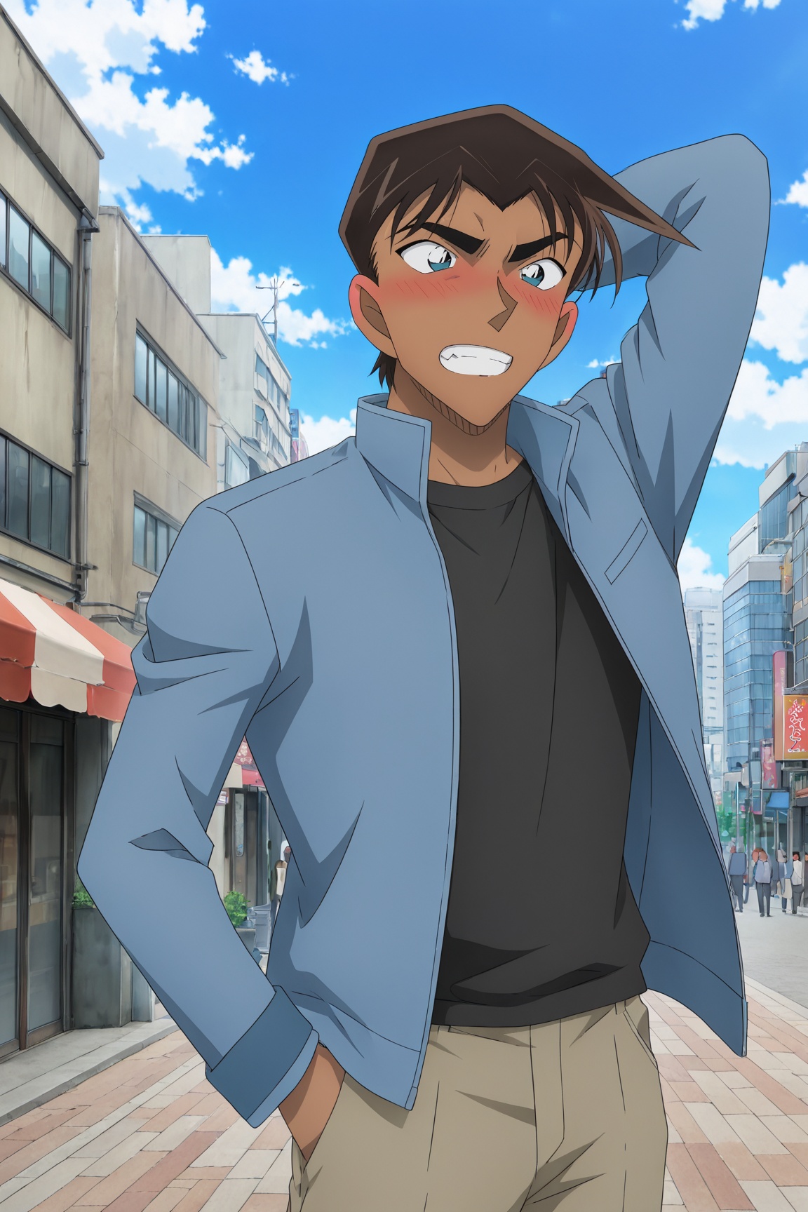 1boy,  Heiji_Hattori,  brown hair on Tensor.Art