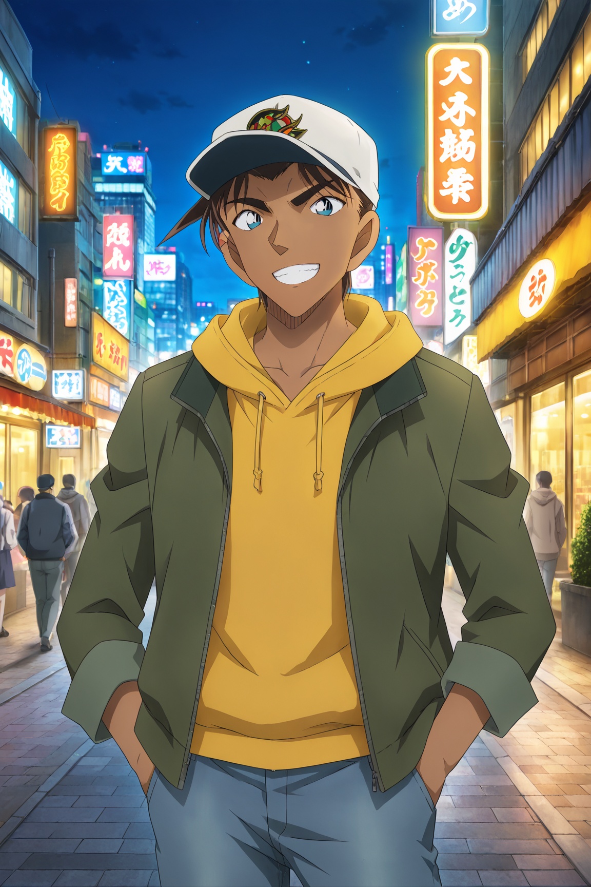 1boy,  Heiji_Hattori,  brown hair on Tensor.Art