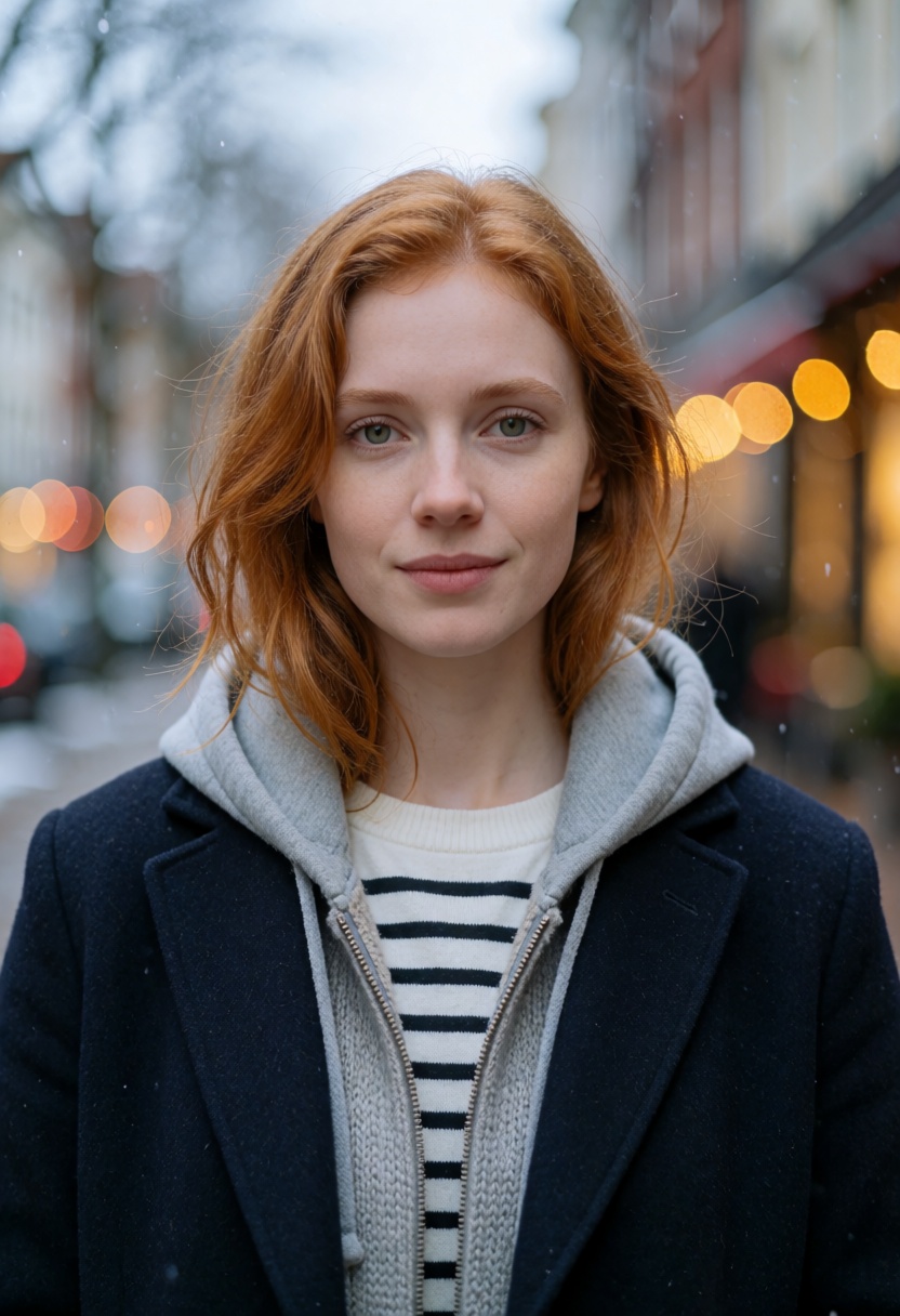 RAW DSLR photograph,  ultra-realistic close-up editorial portrait of a young Northern European woman,  approximately 19–23...