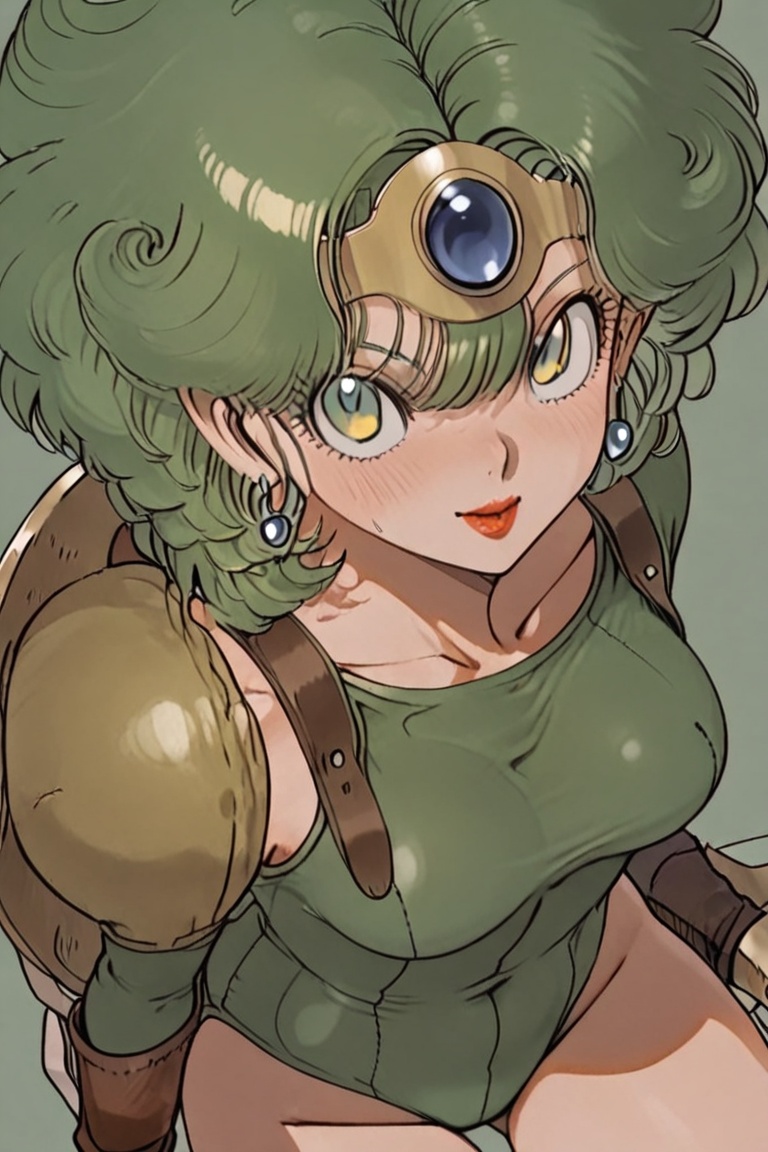 Green leotard,  dq4_sofia,  SHIMERU FUBATA on Tensor.Art