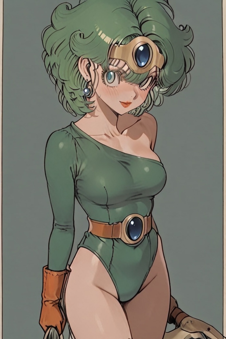 Green leotard,  dq4_sofia,  SHIMERU FUBATA on Tensor.Art