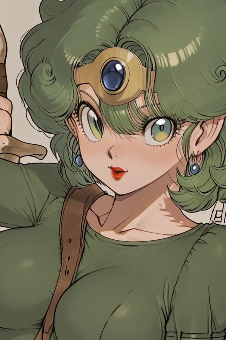 Green leotard,  dq4_sofia,  SHIMERU FUBATA on Tensor.Art