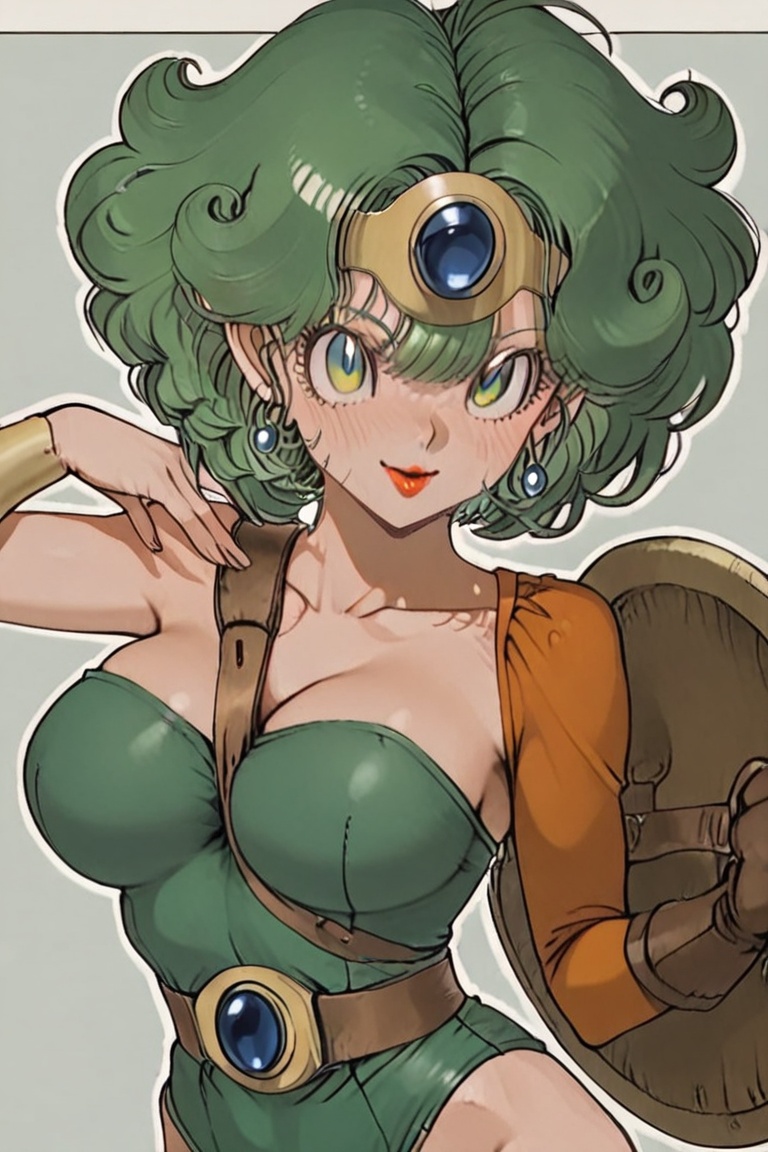 Green leotard,  dq4_sofia,  SHIMERU FUBATA on Tensor.Art