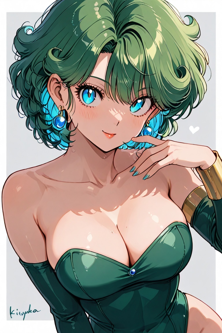 Green leotard,  dq4_sofia,  Beautiful eyes on Tensor.Art