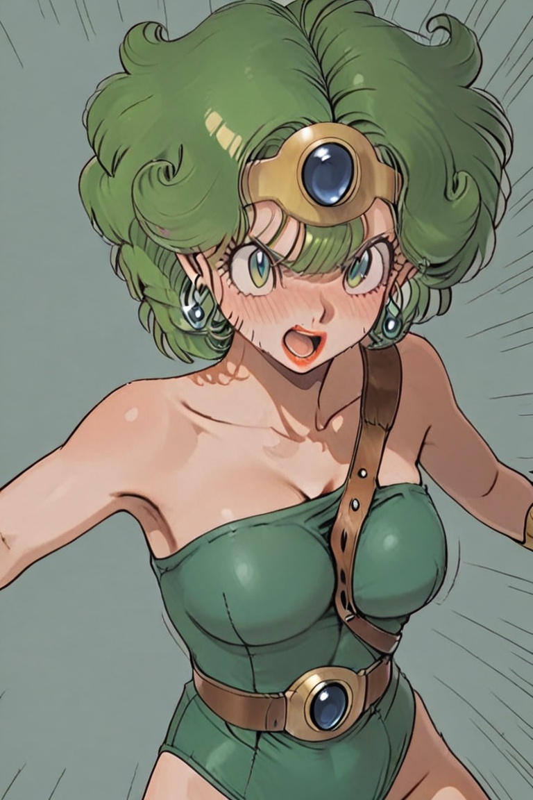 Green leotard,  dq4_sofia,  SHIMERU FUBATA on Tensor.Art