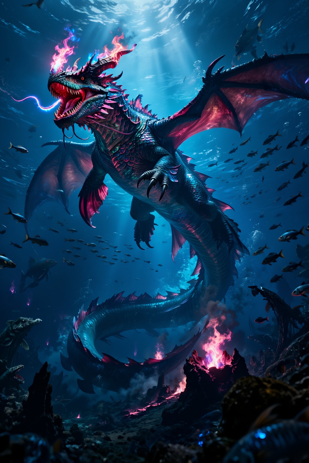 Superior Quality. Inspiration: The Second Deadly Sin: "Envy"—Leviathan. Description: A colossal ancient aquatic behemoth n...