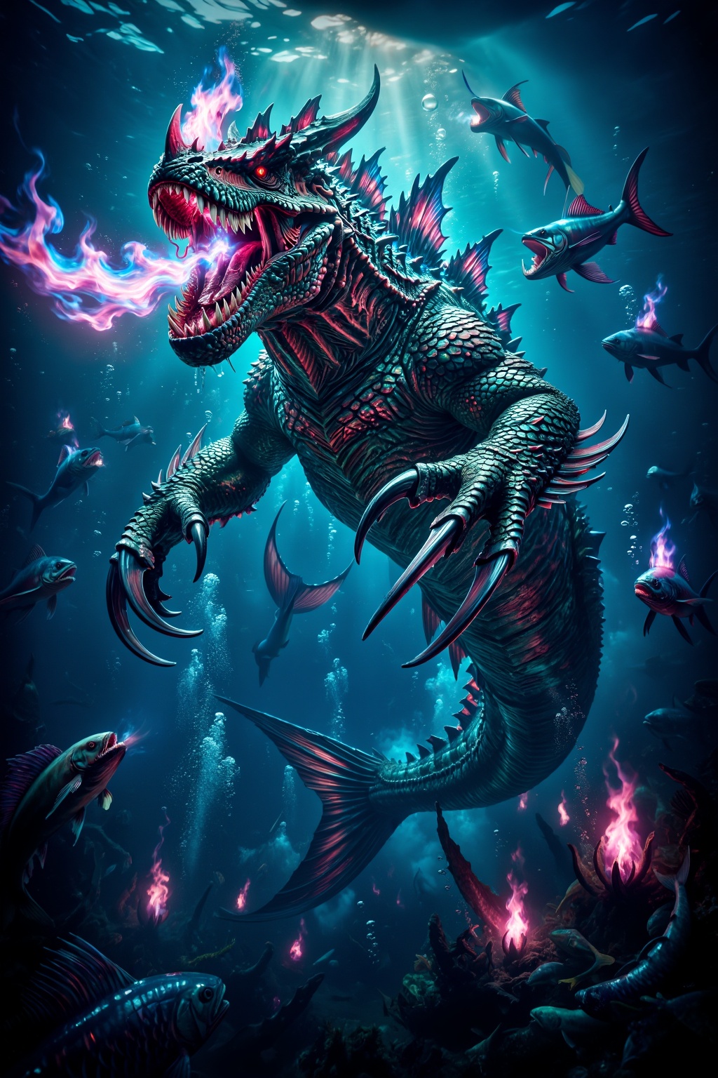 Superior Quality. Inspiration: The Second Deadly Sin: "Envy"—Leviathan. Description: An ancient aquatic behemoth named Lev...