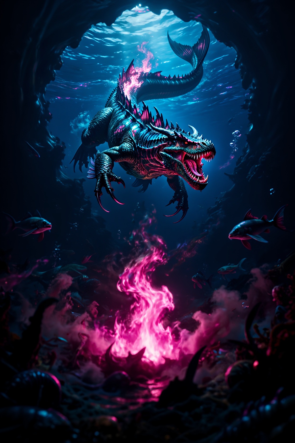 Superior Quality. Inspiration: The Second Deadly Sin: "Envy"—Leviathan. Description: An ancient aquatic behemoth named Lev...