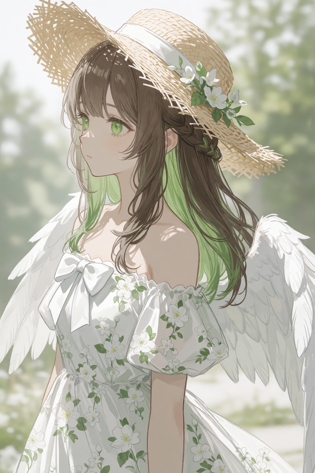 1girl,  solo,  looking to the side on Tensor.Art