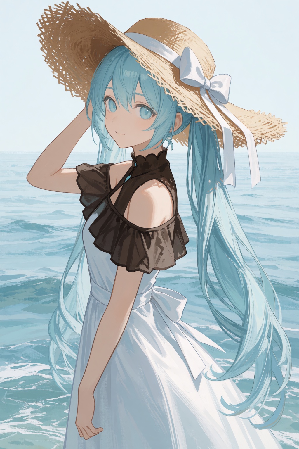 1girl,  bangs,  bare_shoulders on Tensor.Art