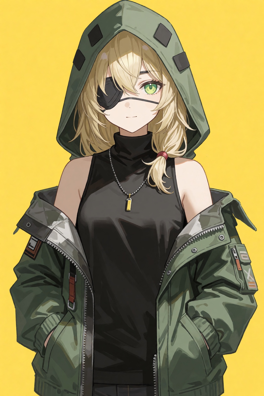 1girl,  eyepatch,  solo on Tensor.Art