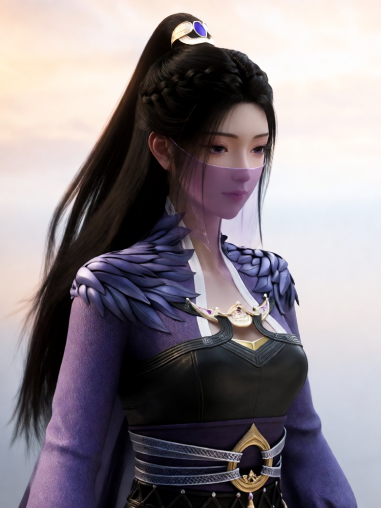 超还原-高马尾紫灵 by 歪一歪 on Tensor.Art