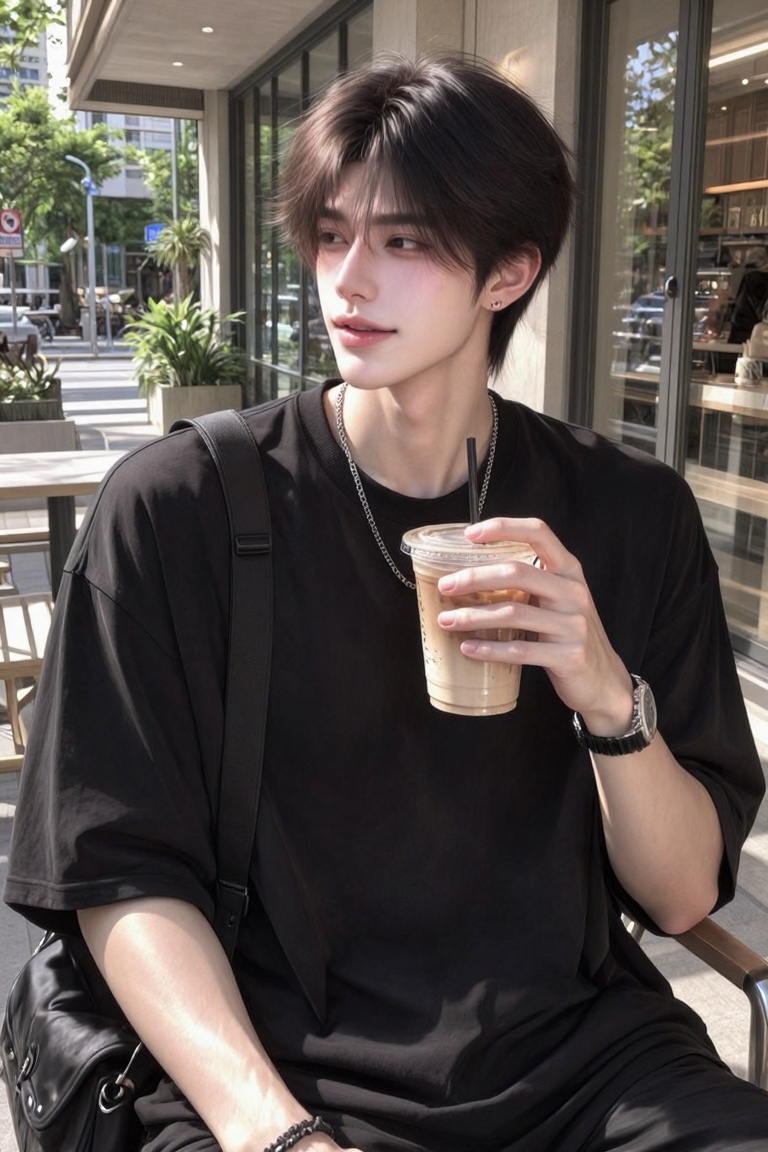 1man,  solo,  handsome young man on Tensor.Art