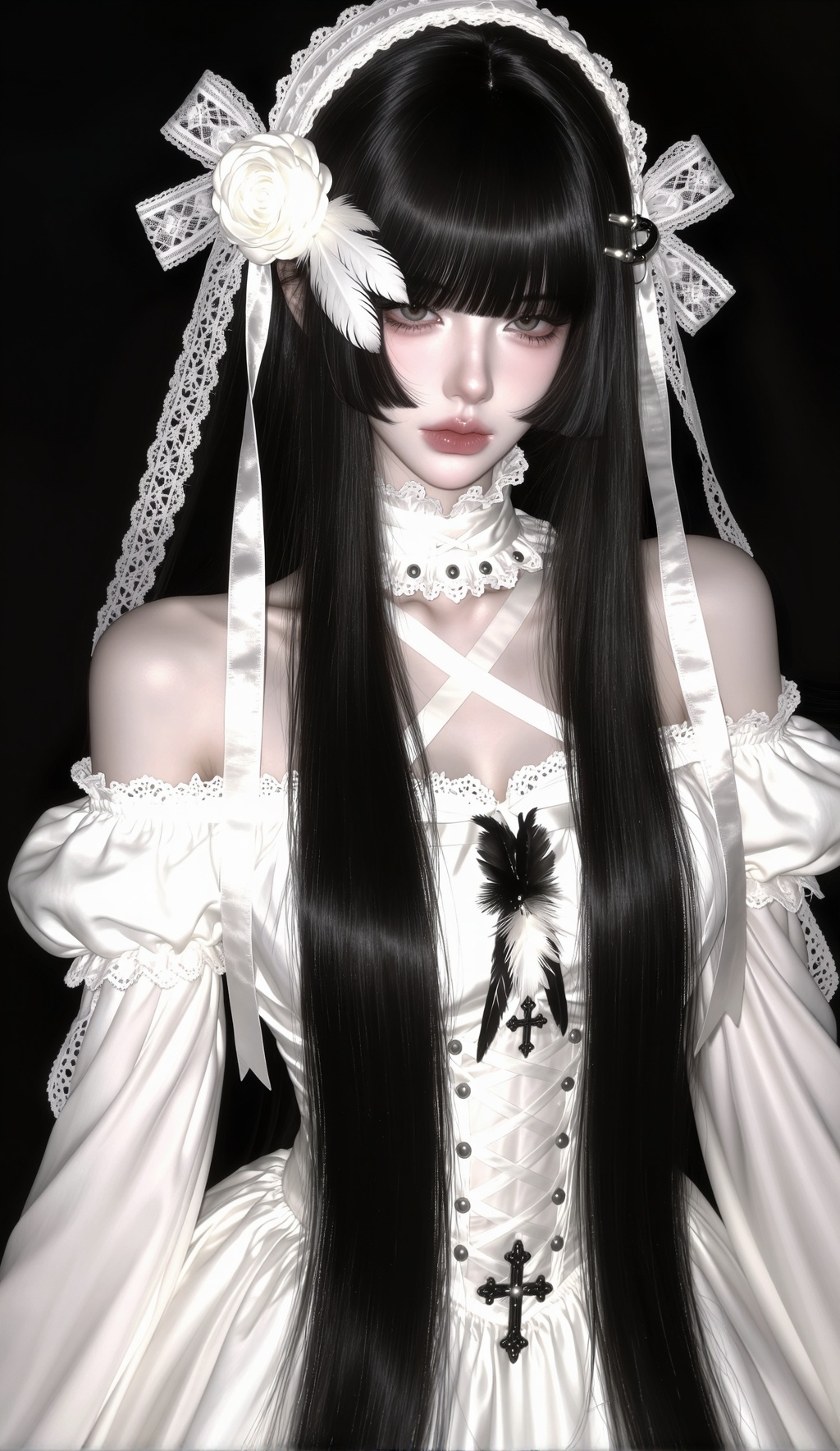 with very smooth and radiant skin ,  Wide angle shot ,  masterpiece on Tensor.Art