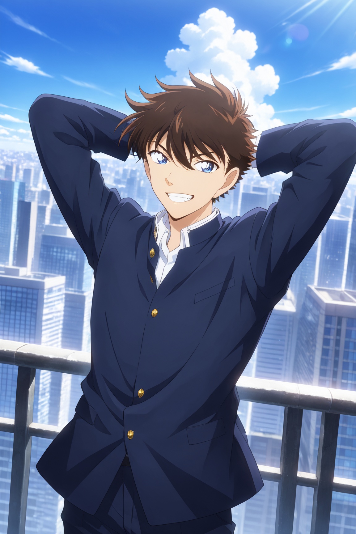 1boy,  Kaito_Kuroba,  brown hair on Tensor.Art